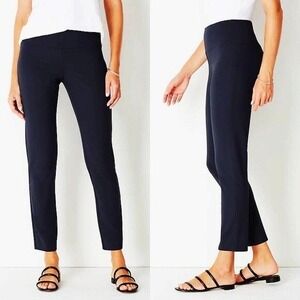 J. Jill Wearever Smooth-Fit Slim-Leg Pants Black Medium Petite NWT KPT302002